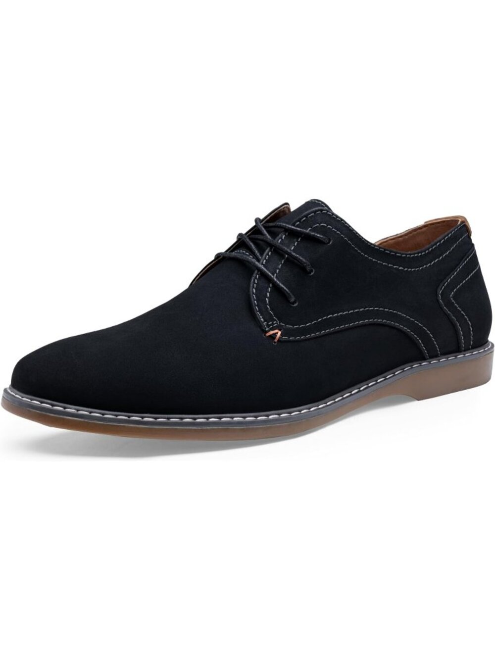 Men's Black Leather Breathable Upper Lace Up Retro Business Classic Oxford Shoes